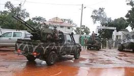 Malian troops staging a coup against President Ibrahim Boubakar Keita,  August 2020 (STR/EPA-EFE/Shutterstock)