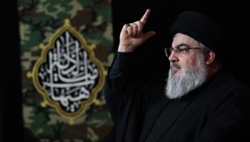 Hezbollah leader Hassan Nasrallah, Beirut, August 2023 (Shutterstock)