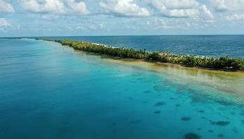An aerial view of Tuvalu (Shutterstock)