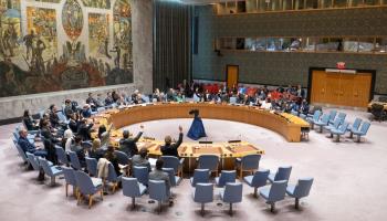 The UN Security Council votes to renew the mandate of UNISFA, November 15, 2023 (Xinhua/Shutterstock)