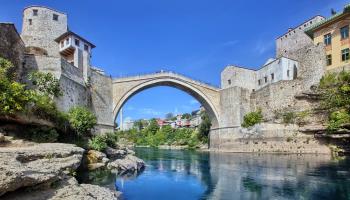 The restored bridge at Mostar, a symbol of Bosnia's recovery from the 1992-95 civil war (Shutterstock)