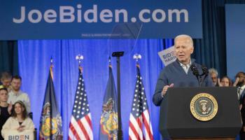 President Biden campaigns in Pennsylvania the day after delivering the State of the Union address, March 8 (Ricky Fitchett/ZUMA Press Wire/Shutterstock)