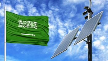 Solar panels in Saudi Arabia (Shutterstock/Millenius)