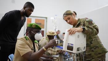 US military personnel providing medical training to Nigerien counterparts in Niamey, June 2022 (U S Army/ZUMA Press Wire Service/Shutterstock)