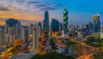 A view of Panama City at sunset (Shutterstock)
