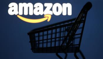 Amazon logo displayed with a shopping trolley (Jakub Porzycki/NurPhoto/Shutterstock)
