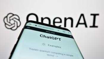 OpenAI's ChatGPT app on a smartphone (Shutterstock)