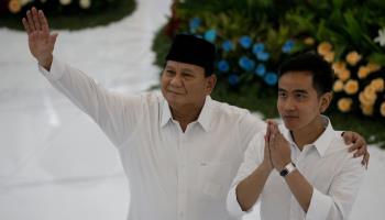 President-elect Prabowo Subianto (left) and Vice President-elect Gibran Rakabuming Raka (right) (Bagus Indahono/EPA-EFE/Shutterstock)