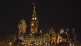 The Canadian Parliament Buildings, Ottawa, by night (Warren Toda/EPA/Shutterstock)