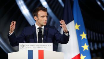 French President Emmanuel Macron (Jean-Francois Badias/POOL/EPA-EFE/Shutterstock)