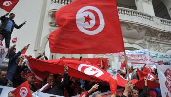 Rally to support Tunisian President Kais Saied, 2022 (Hasan Mrad/ Shutterstock)