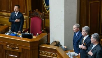 The main political figures in Ukraine do not question President Zelensky’s legitimacy (Maxym Marusenko/NurPhoto/Shutterstock)