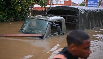 Flooding in Rio Grande do Sul state last month (Andre Borges/EPA-EFE/Shutterstock)