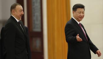 Azerbaijan's President Ilham Aliyev (left) and China's President Xi Jinping (right) (Wu Hong/EPA/Shutterstock)