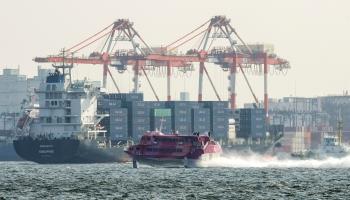 A high speed Aomi Container Terminal in Tokyo, Japan (KIMIMASA MAYAMA/EPA-EFE/Shutterstock)