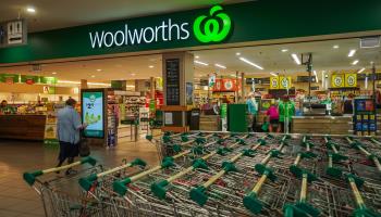 A branch of Woolworths, Australia’s largest supermarket chain, in Adelaide, South Australia. January 24, 2024 (Amer Ghazzal/Shutterstock)