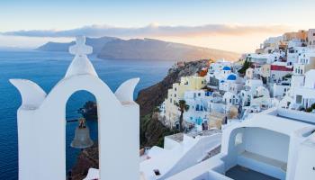 The island of Santorini (Nicolas Economou/NurPhoto/Shutterstock)

