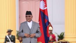 Prime Minister KP Sharma Oli after being sworn into office on July 15 (Sanjit Pariyar/NurPhoto/Shutterstock)