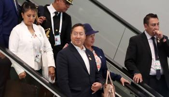 President Luis Arce attending the 7th Summit of Heads of State and Government of the Gas Exporting Countries Forum in Algiers, Algeria, on March 2, 2024 (APP/NurPhoto/Shutterstock)