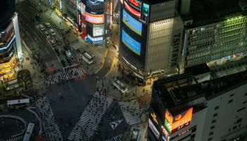 Shibuya Scramble Crossing, Tokyo (Nicolas Datiche/SIPA/Shutterstock)