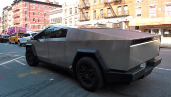 Tesla Cybertruck in Manhattan (Jimin Kim/SOPA Images/Shutterstock)