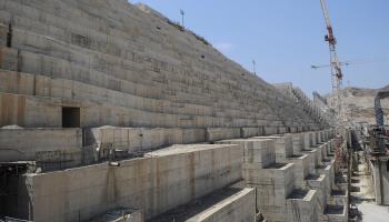 Construction of the Grand Ethiopian Renaissance Dam in Benishangul-Gumuz, April 2, 2017 (Str/EPA-EFE/Shutterstock)