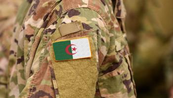 Algerian soldier with flag (Bumble Dee/Shutterstock)