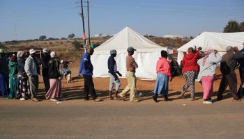 South Africans line up to vote in the May 29 general elections (Manash Das/ZUMA Press Wire/Shutterstock)