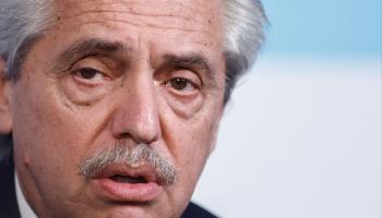 Former President Alberto Fernandez (JUAN IGNACIO RONCORONI/EPA-EFE/Shutterstock)