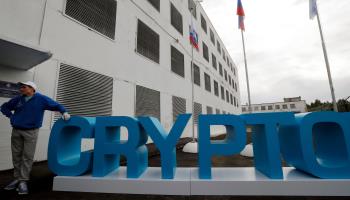 A crypto currency mining centre in Kirishi, Leningrad region, Russia (Anatoly Maltsev/EPA-EFE/Shutterstock)