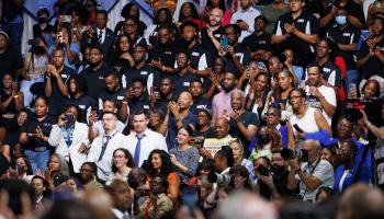 US election campaign event in Maryland (Bryan Olin Dozier/NurPhoto/Shutterstock)