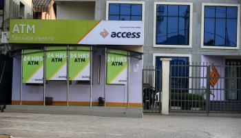 ATMs in front of Access Bank in Lagos, February 2023 (Akintunde Akinleye/EPA-EFE/Shutterstock)