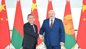 Chinese Premier Li Qiang meets with Belarusian President Alexander Lukashenko in Minsk, August 22, 2024 (Xinhua/Shutterstock)