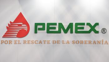 The logo of state oil company Pemex (Artur Widak/NurPhoto/Shutterstock)