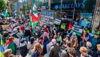 Pro-Palestine supporters in London (Guy Bell/Shutterstock)