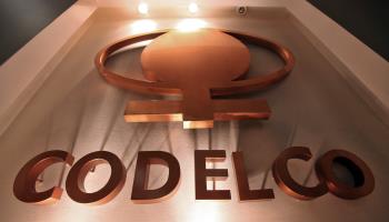 The logo of state copper company Codelco (Felipe Trueba/EPA/Shutterstock)