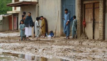 A muddy road in Faryab province (Xinhua/Shutterstock)