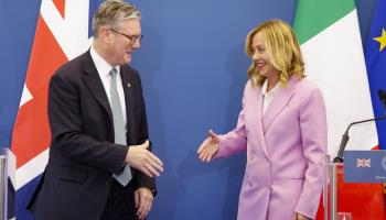 UK Prime Minister Keir Starmer and Italian Prime Minister Giorgia Meloni (Fabio Frustaci/EPA-EFE/Shutterstock)