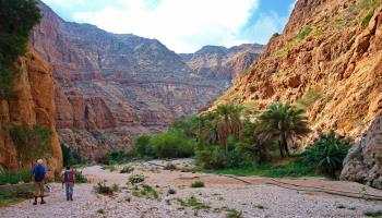 Hikers in Wadi Shab, Oman (Vedrana2701/Shutterstock)