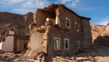 Building destroyed by 2023 earthquake (Abdou Faiz/Shutterstock)