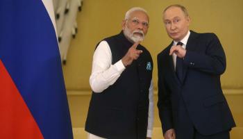 Indian Prime Minister Narendra Modi meets Russian President Vladimir Putin  (Sergei Ilnitsky/EPA-EFE/Shutterstock)