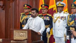 Anura Kumara Dissanayake being sworn in as president on September 23 (Xinhua/Shutterstock)

