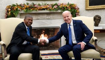 Angolan President Joao Lourenco meets with US President Joe Biden in Washington, November 2023 (Shutterstock)