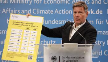 Robert Habeck, economy minister and member of the Green Party (Clemens Bilan/EPA-EFE/Shutterstock)