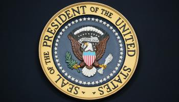 The presidential seal of the United States (Mandel Ngan/AFP via Getty Images)