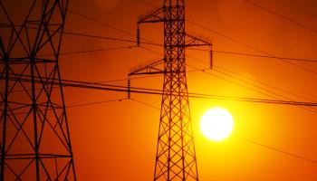 Pylons at sunset, Sonora, Mexico (Guillermo Vasquez/Getty Images)