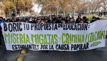 A 2023 student protest in Santiago (Javier Torres/AFP via Getty Images)
