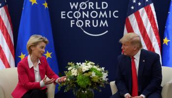 European Commission President Ursula von der Leyen and US President-Elect Donald Trump (Jim Watson/AFP via Getty Images)
