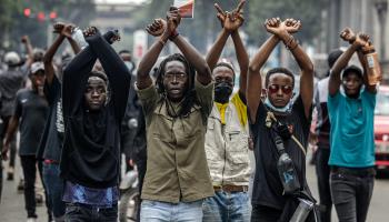 Kenyans protest against unpopular new taxes, June 18, 2024 (Luis Tato/AFP/Getty Images)