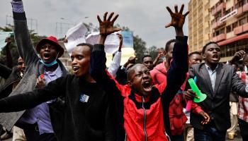 A student protest at the University of Nairobi, Kenya (Simon Maina/AFP/Getty Images)